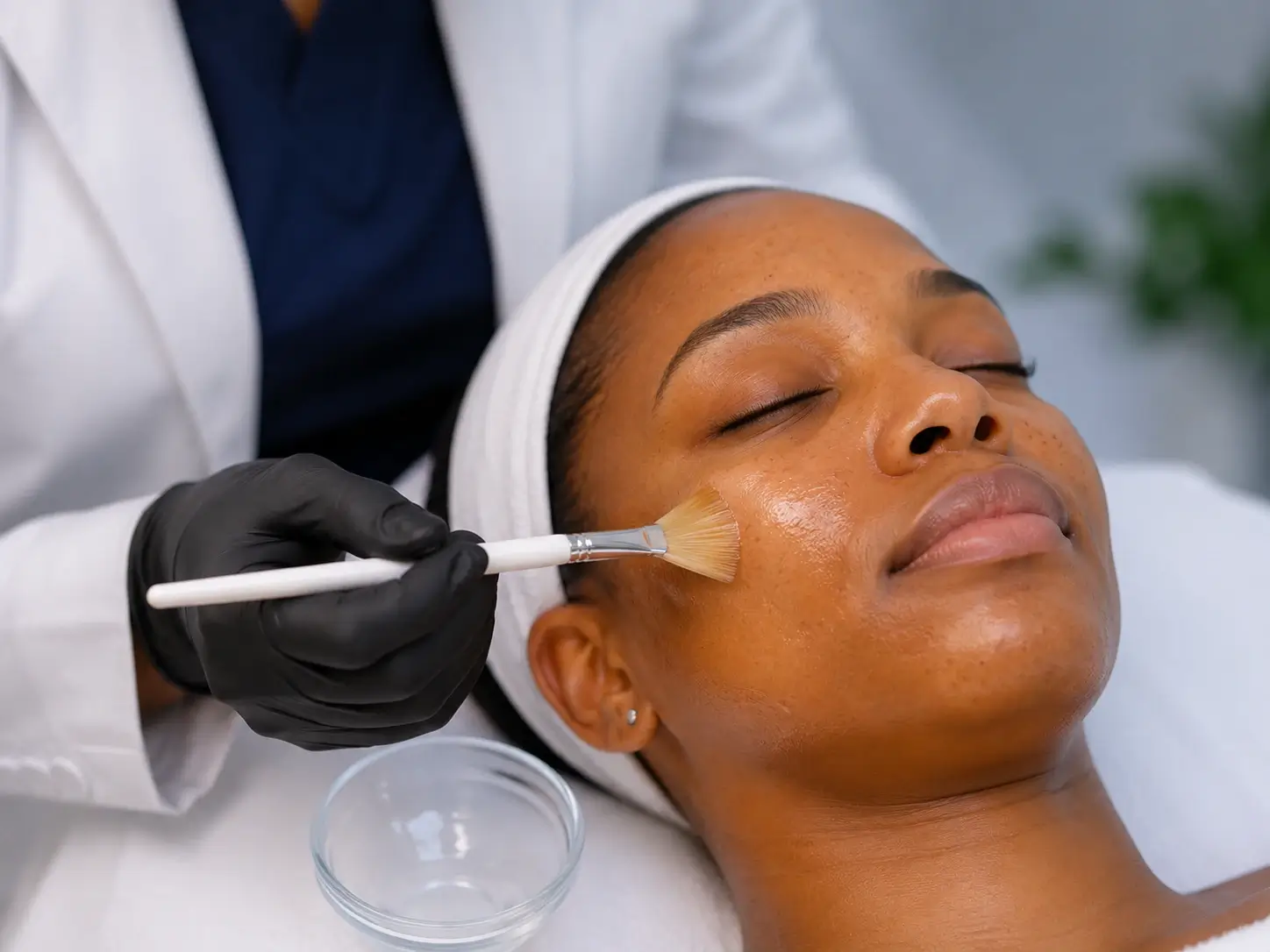 Professional medical skin peel treatment, Durban North