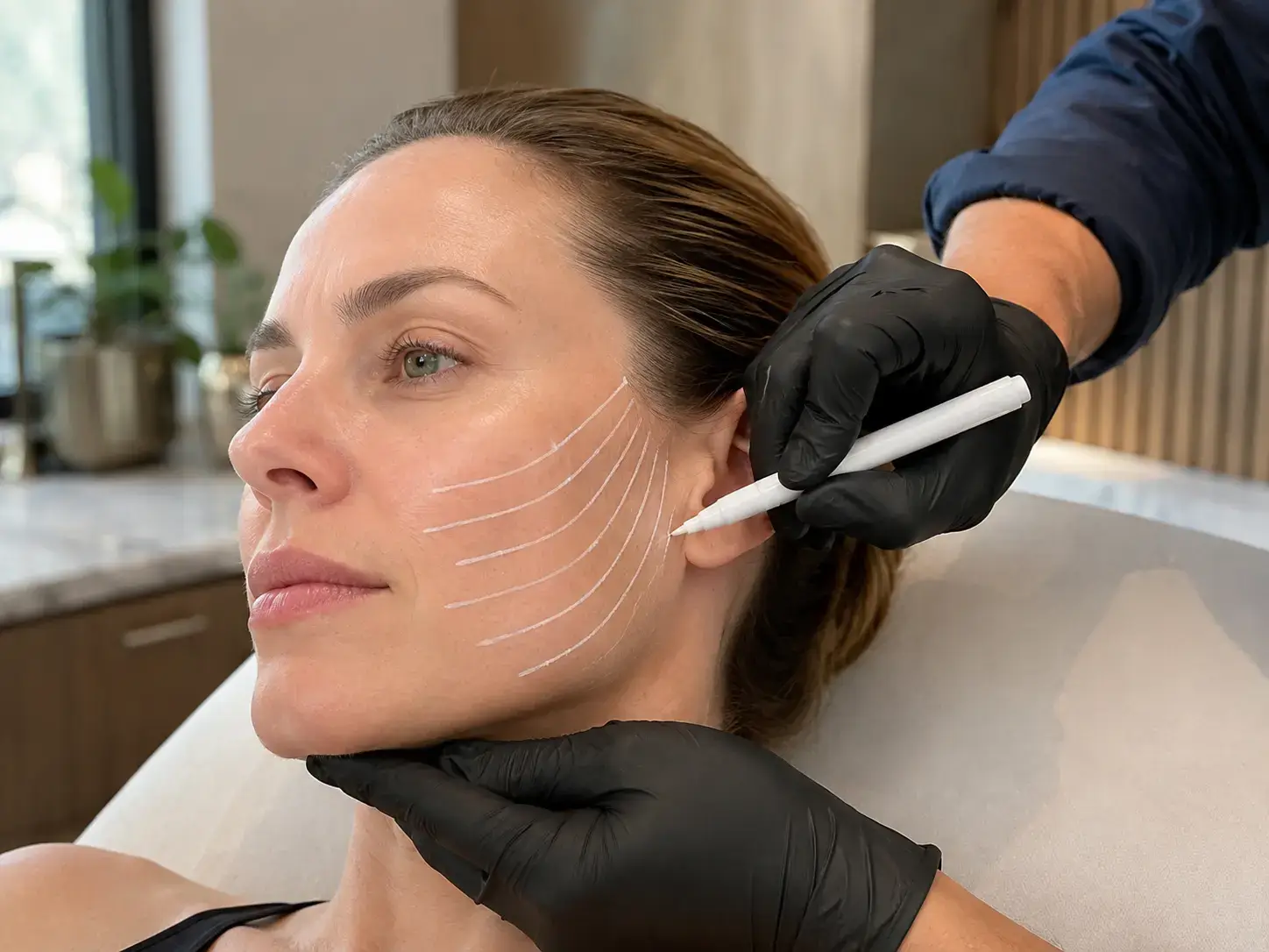 Facial Thread Lift — non-surgical jawline lift, Durban North
